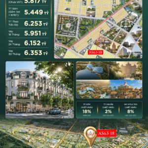 Bán liền kề Vinhomes Saigon Park – Mã căn AS63-18