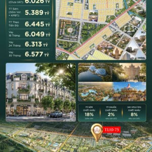Bán liền kề Vinhomes Saigon Park – Mã căn TL10-75