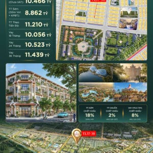 Bán liền kề Vinhomes Saigon Park – Mã căn TL37-38 (Chủ đầu tư hoàn thiện)
