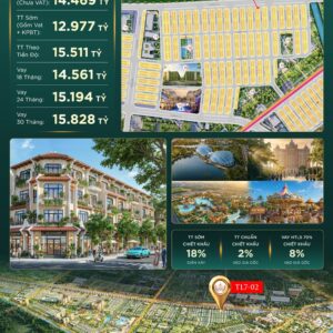 Bán liền kề Vinhomes Saigon Park – Mã căn TL7-02