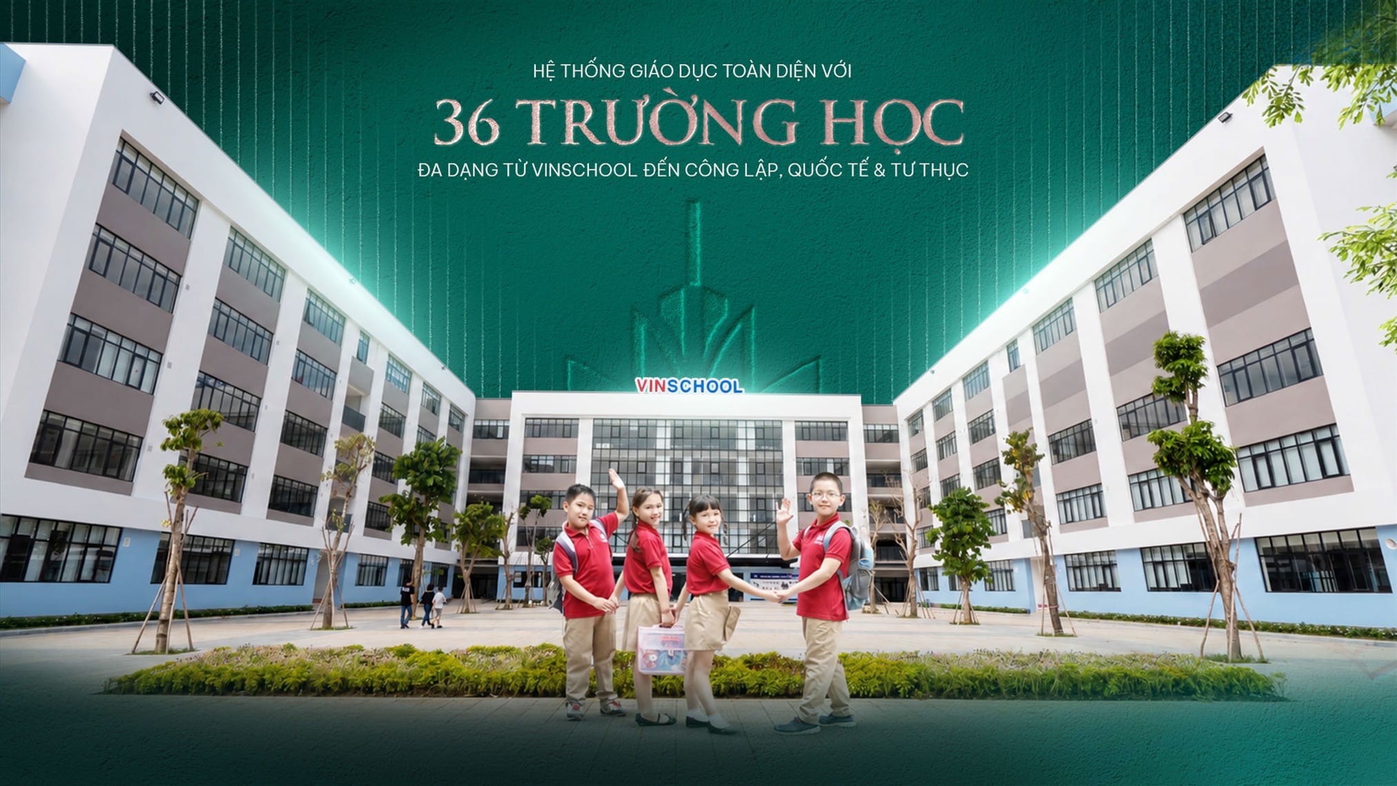 Hệ thống giáo dục toàn diện với 36 trường học