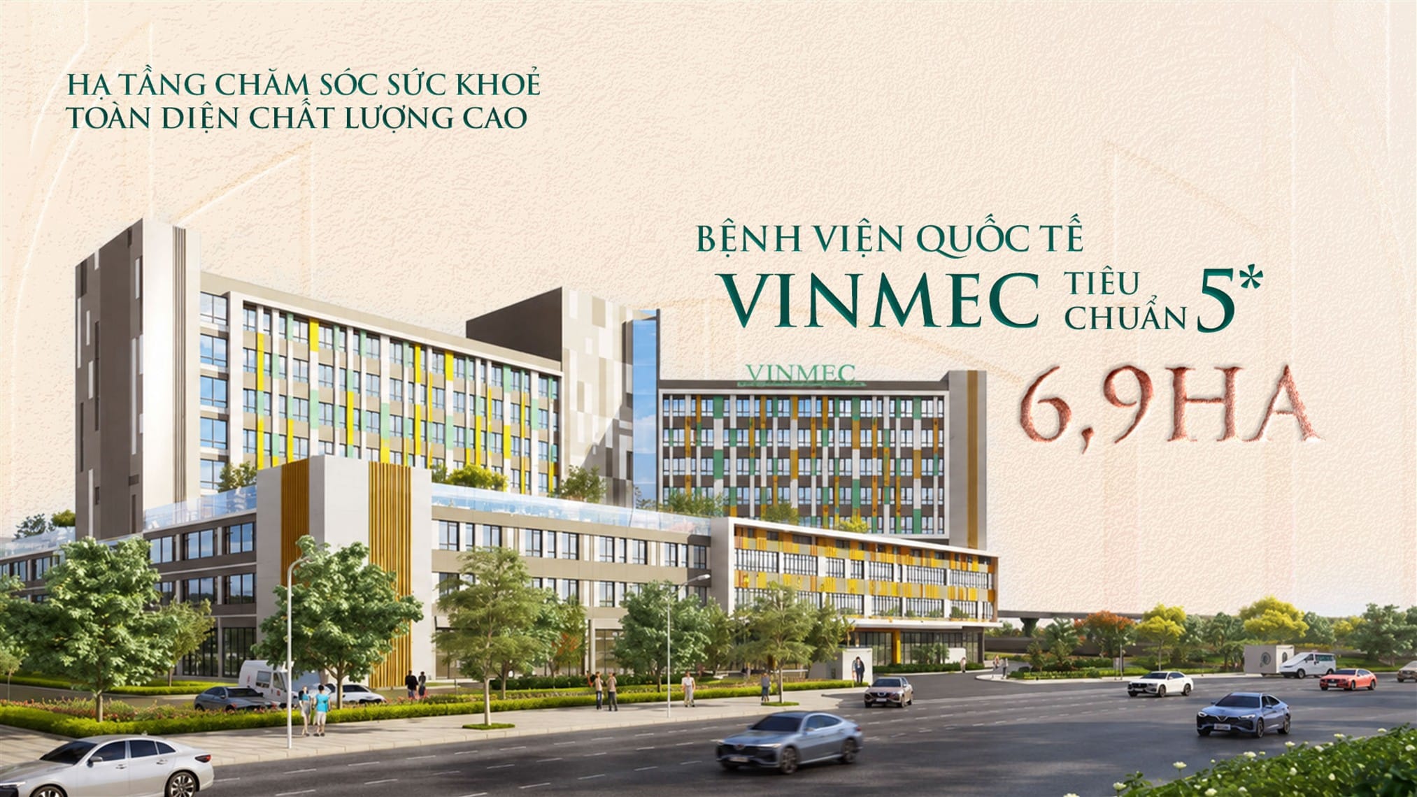 Bệnh viện quốc tế Vinmec 6,9 ha