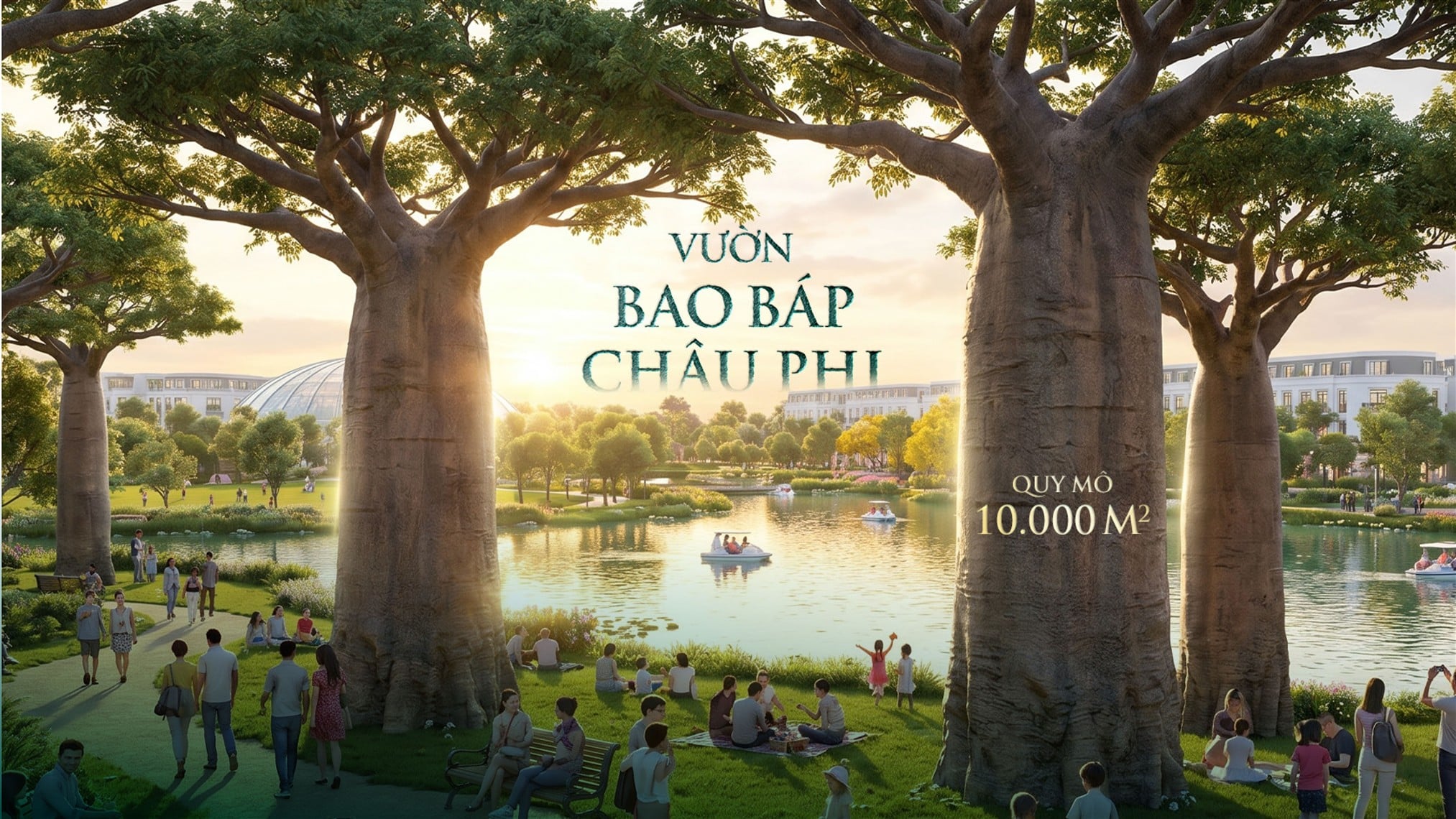 Vườn bao báp châu Phi 10.000 m²